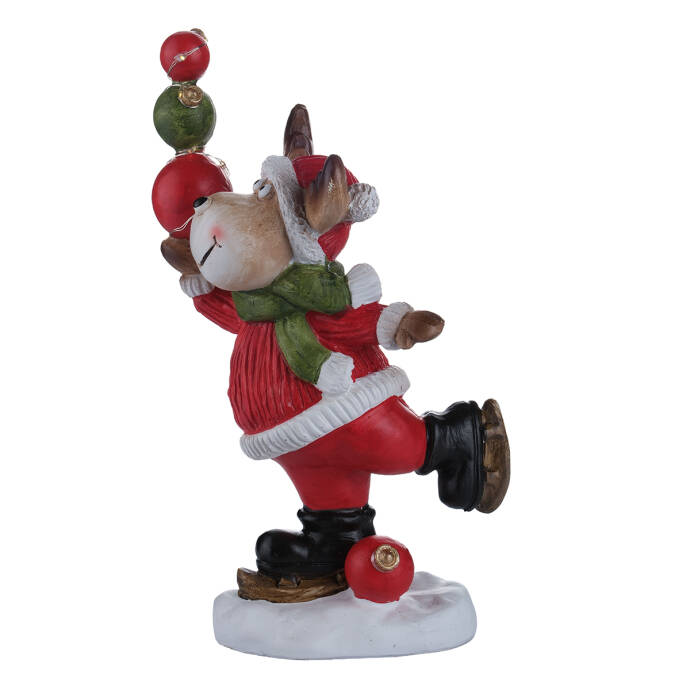 Dekoratif Topla Ren Geyiği Figürü - 1