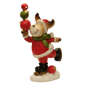 Dekoratif Topla Ren Geyiği Figürü - 4