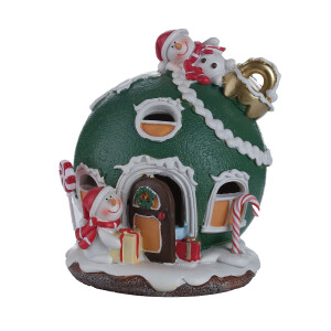 Dekoratif Yeşil Candy Figürü Şeker Evi - 3