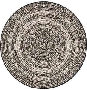 Dij. Baskı Deri Yuvarlak Halı - TepeHome (1)