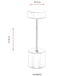 Ml-64003-E Eskitme Masa Lambası - TepeHome (1)