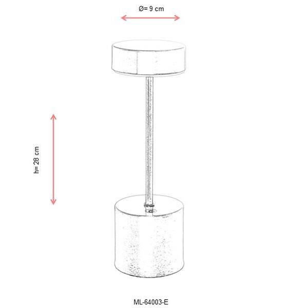 Ml-64003-E Eskitme Masa Lambası - 2