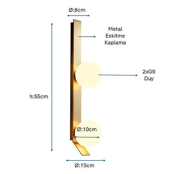 Eskitme Modern Aplik 1241-ap-2e - 2