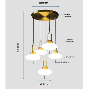 Eskitme Modern Avize 1256-AV-5E - TepeHome