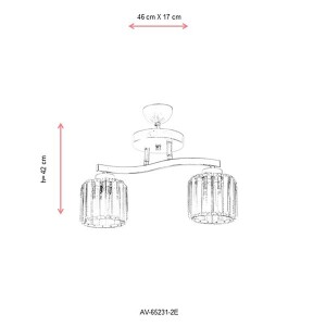 Av-65231-2E Eskitme Modern Avize 46X17 - TepeHome (1)