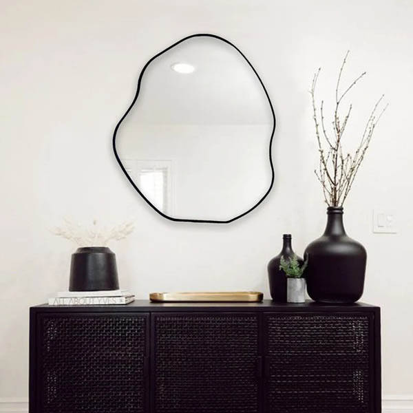 Estetik Ahşap Banyo Aynası 50x58 - 4