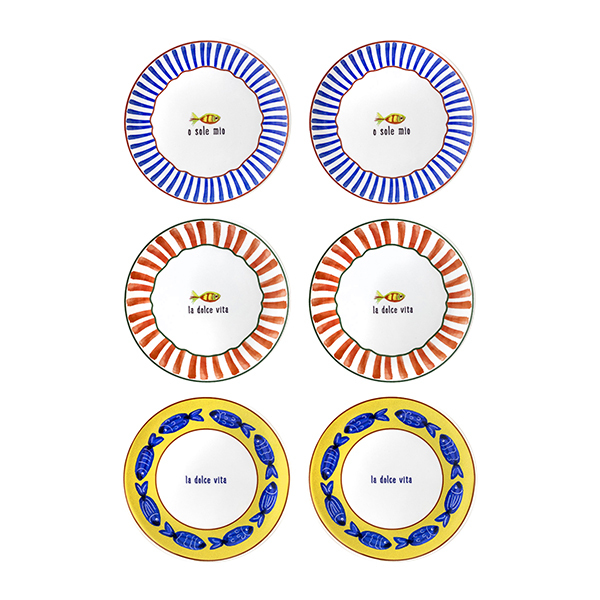 Fish Pasta Tabağı 6lı Set 19 cm - 1