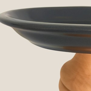 Füme Balık Büyük Oval Ahşap Ayaklı Sunum - 3