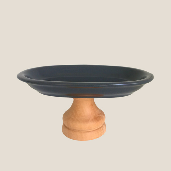 Füme Balık Büyük Oval Ahşap Ayaklı Sunum - 4