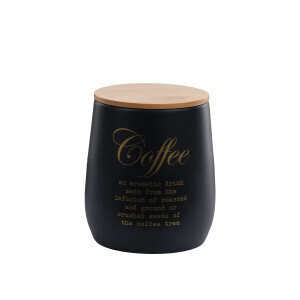 Galvaniz Bambu Kapak Coffee Saklama Kutu - 3