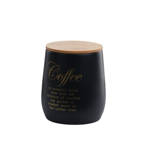 Galvaniz Bambu Kapak Coffee Saklama Kutu - TepeHome