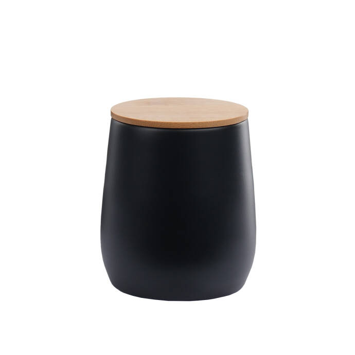 Galvaniz Bambu Kapak Coffee Saklama Kutu - 4