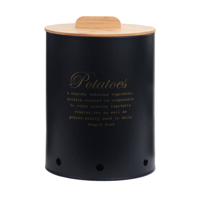 Galvaniz Bambu Kapaklı Potato Kutusu - 3