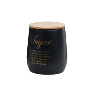 Galvaniz Bambu KapaklıSugar Saklama Kutu - TepeHome