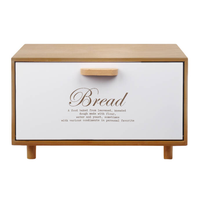 Galvaniz Metal Beyaz Ekmek Kutusu - 1