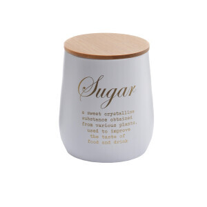 Galvaniz Metal BeyazSugar Saklama Kutusu - 3