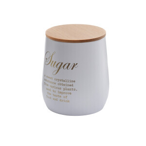 Galvaniz Metal BeyazSugar Saklama Kutusu - TepeHome