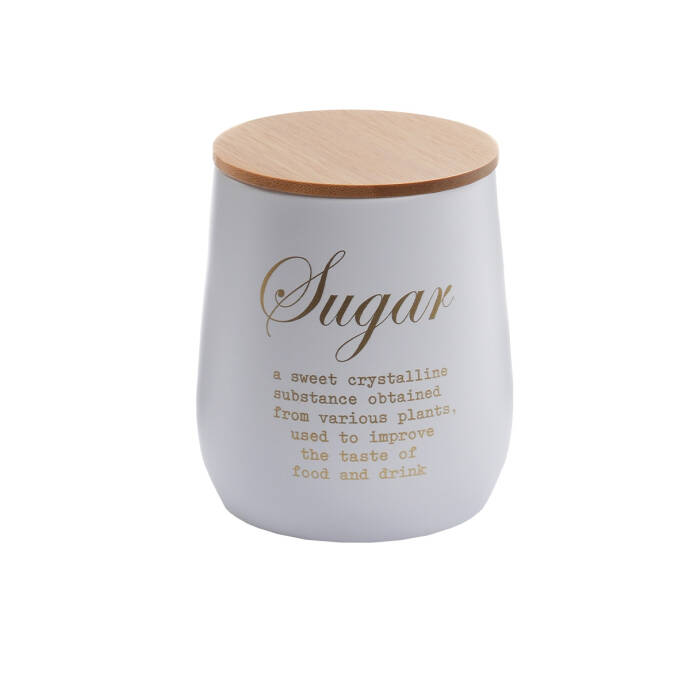 Galvaniz Metal BeyazSugar Saklama Kutusu - 3