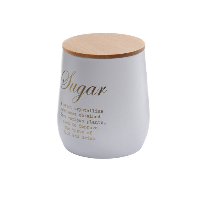 Galvaniz Metal BeyazSugar Saklama Kutusu - 1