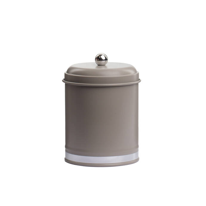 Galvaniz Metal Gri Coffee Saklama Kutusu - 3