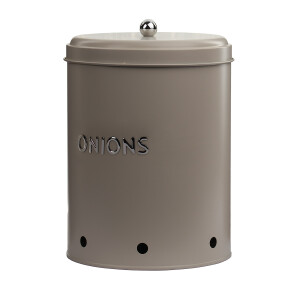 Galvaniz Metal Gri Onıon Kutusu - 1