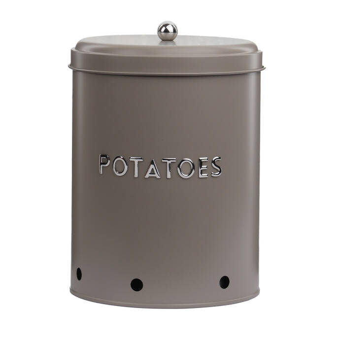 Galvaniz Metal Gri Potato Kutusu - 3