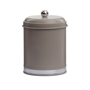 Galvaniz Metal Gri Tea Saklama Kutusu - 4