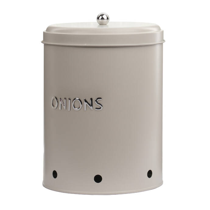 Galvaniz Metal Krem Onıon Kutusu - 1