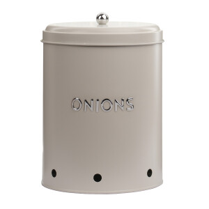 Galvaniz Metal Krem Onıon Kutusu - 4