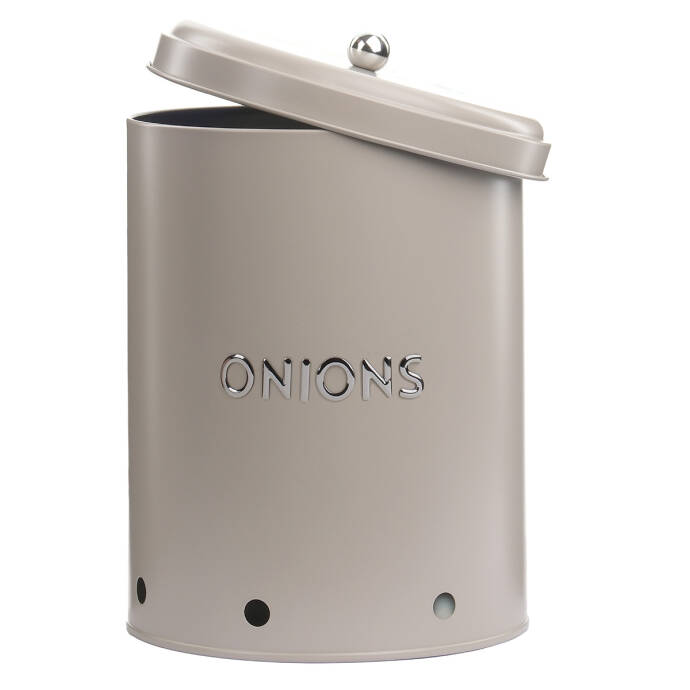 Galvaniz Metal Krem Onıon Kutusu - 2