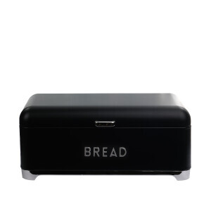 Galvaniz Metal Siyah Ekmek Kutusu - TepeHome (1)