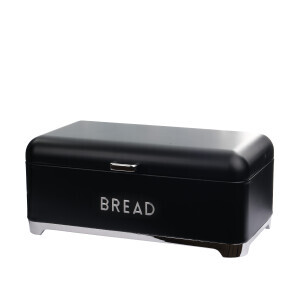 Galvaniz Metal Siyah Ekmek Kutusu - 3