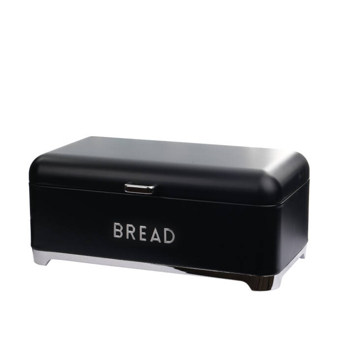 Galvaniz Metal Siyah Ekmek Kutusu - 3