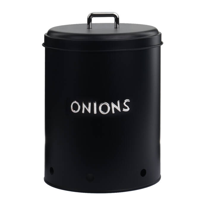 Galvaniz Metal Siyah Onıon Kutusu - 1