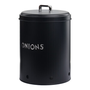 Galvaniz Metal Siyah Onıon Kutusu - 3