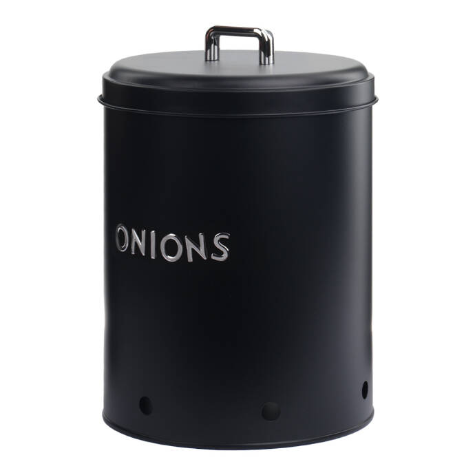 Galvaniz Metal Siyah Onıon Kutusu - 3