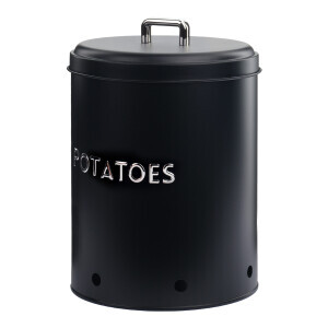 Galvaniz Metal Siyah Potato Kutusu - 3