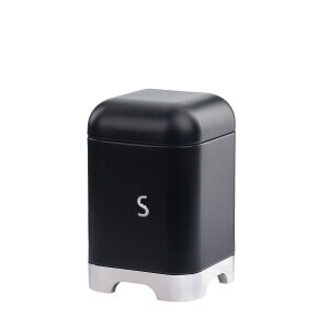 Galvaniz Metal Siyah S Saklama Kutusu - TepeHome