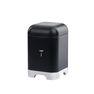 Galvaniz Metal Siyah T Saklama Kutusu - TepeHome