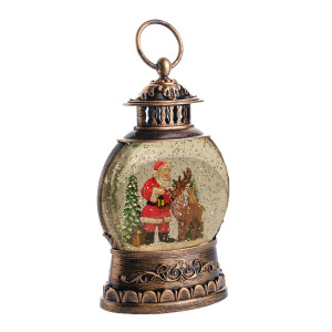 Geyikli Noel Baba Premium Kar Küresi - TepeHome