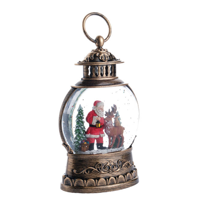 Geyikli Noel Baba Premium Kar Küresi - 2