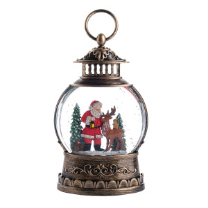 Geyikli Noel Baba Premium Kar Küresi - 4