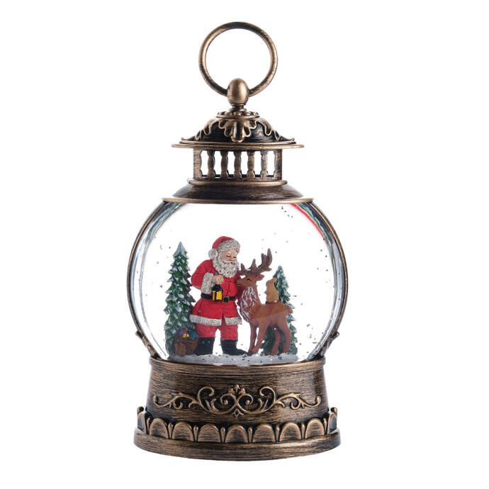 Geyikli Noel Baba Premium Kar Küresi - 4