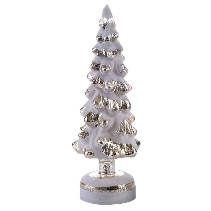 Gold Işıklı Beyaz Dekor Cam Ağacı - 2