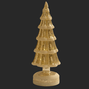 Gold Işıklı Katlı Dekor Cam Ağacı - 2