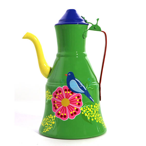 Güğüm Dekoratif Aliminyum El Boyama - 1