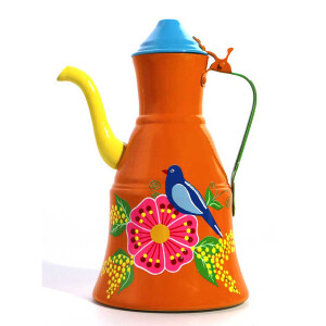 Güğüm Dekoratif Aliminyum El Boyama - TepeHome