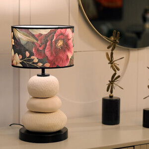 Harmony Çiçek Desenli Abajur - 3