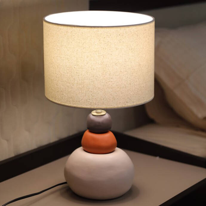 Harmony Keten Şapkalı Abajur - 2