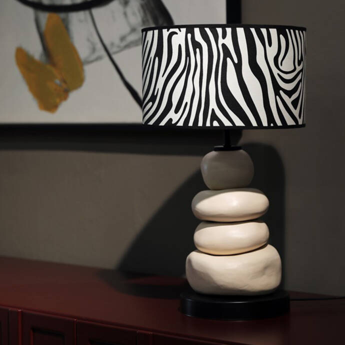 Harmony Zebra Şapkalı Abajur - 4